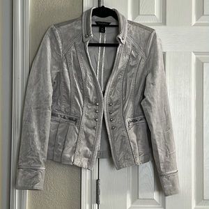 Gray military style jacket
